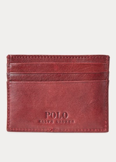 Men's Polo Ralph Lauren Heritage Leather Card Holder | 165038BMG